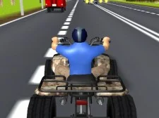 ATV rijden op de snelweg